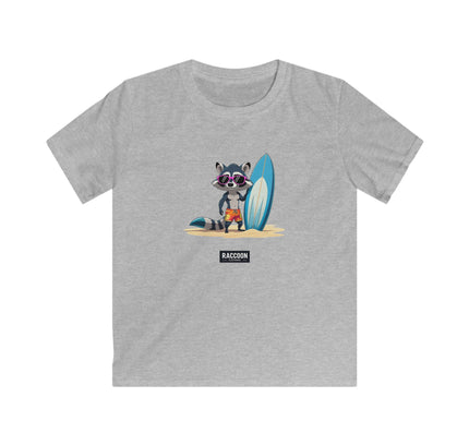 Surfer Raccoon - Kids T-Shirt