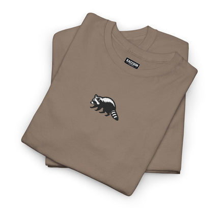 Large Raccoon Embroidered Unisex T-Shirt