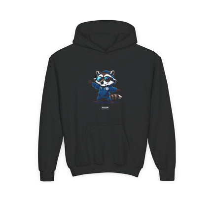 Street Style Raccoon - Kids Hoodie