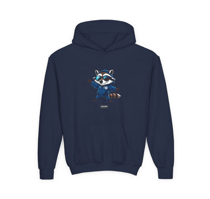 Street Style Raccoon - Kids Hoodie