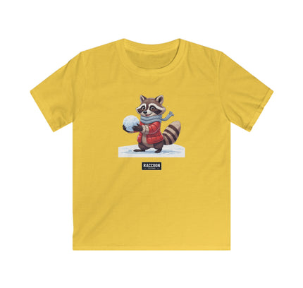 Snowball Raccoon - Kids T-Shirt