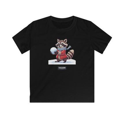 Snowball Raccoon - Kids T-Shirt