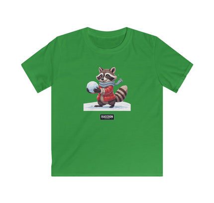 Snowball Raccoon - Kids T-Shirt