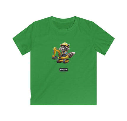 Builder Raccoon - Kids T-Shirt