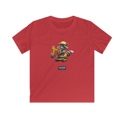 Builder Raccoon - Kids T-Shirt