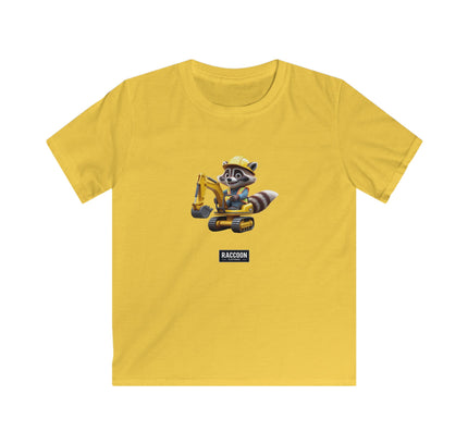 Builder Raccoon - Kids T-Shirt