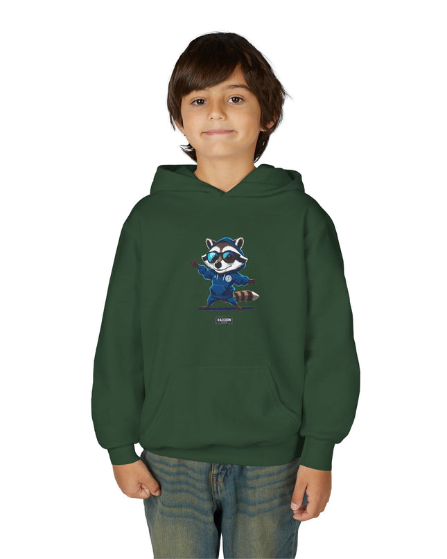 Street Style Raccoon - Kids Hoodie