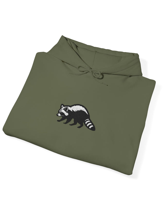 Large Raccoon Embroidered Unisex Hoodie