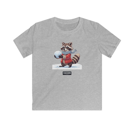 Snowball Raccoon - Kids T-Shirt