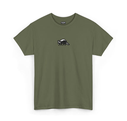 Large Raccoon Embroidered Unisex T-Shirt
