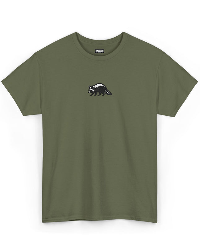 Large Raccoon Embroidered Unisex T-Shirt