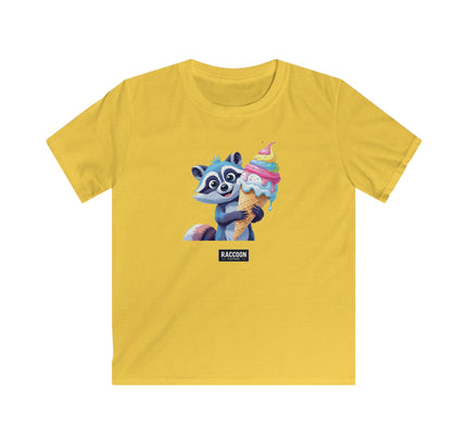 Ice Cream Raccoon - Kids T-Shirt