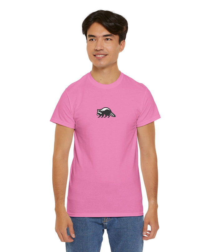 Large Raccoon Embroidered Unisex T-Shirt