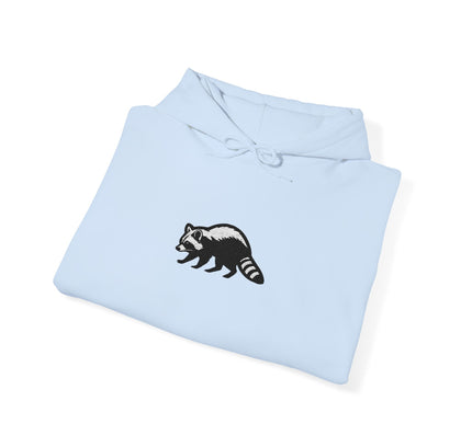 Large Raccoon Embroidered Unisex Hoodie