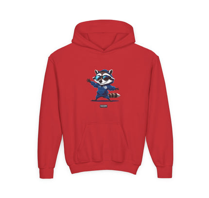 Street Style Raccoon - Kids Hoodie